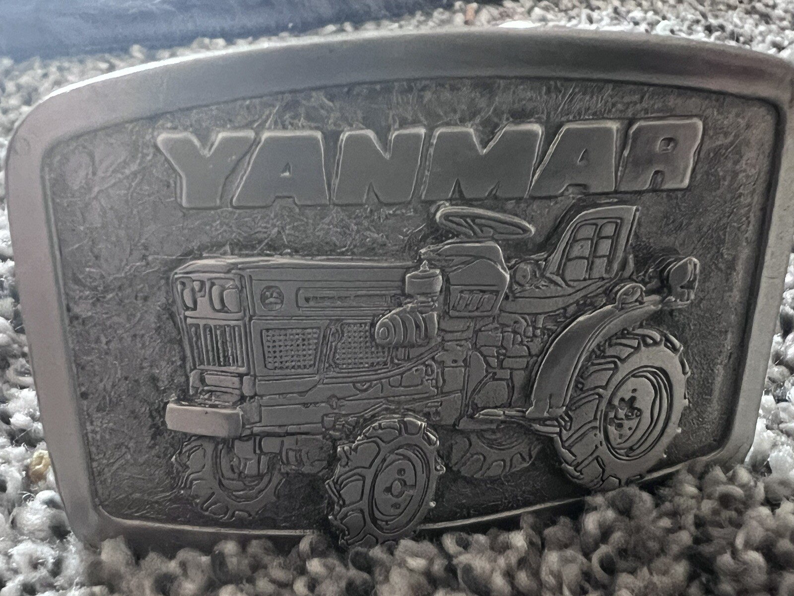 YANMAR Tractor Pewter Belt Buckle Spec Cast Marked