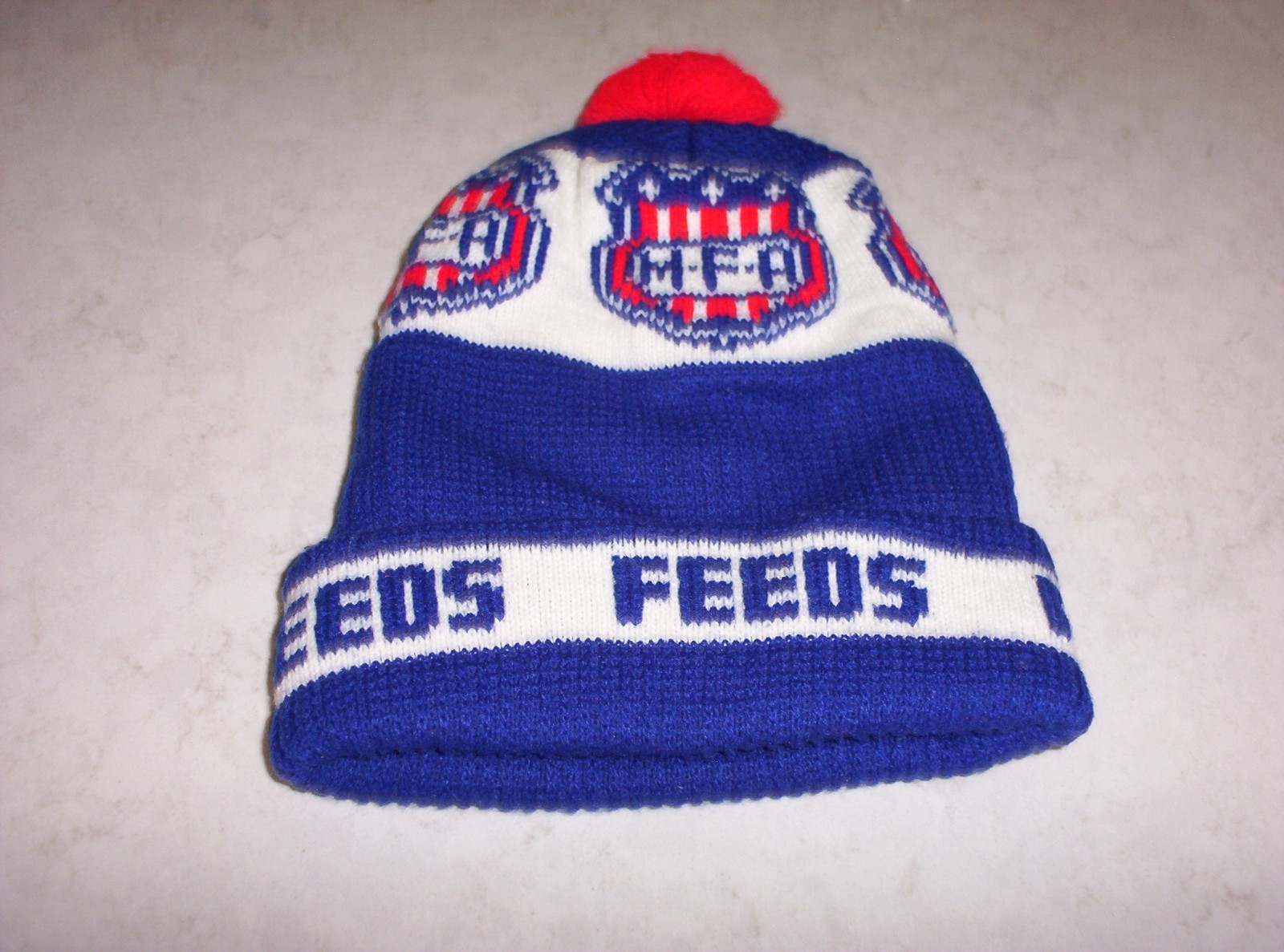 Vintage MFA Feeds Beanie Stocking Cap Missouri Farmers Association Feed / Seed