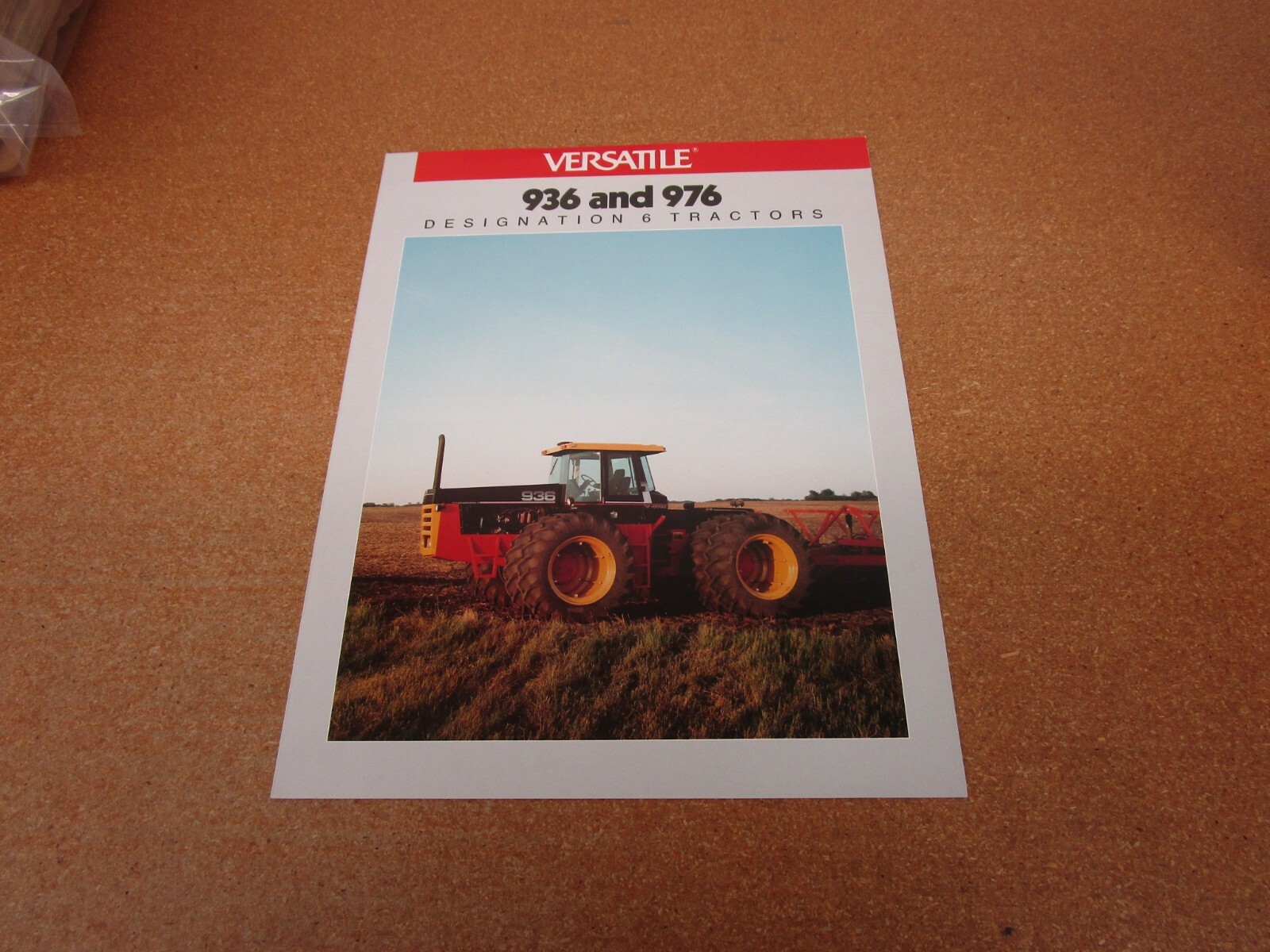 1989 Versatile 936 976 4wd tractor catalog sales brochure 4 page folder
