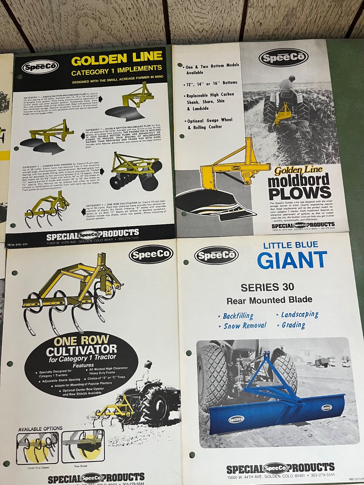 Collection Of SpeeCo Agriculture Equipment Advertising