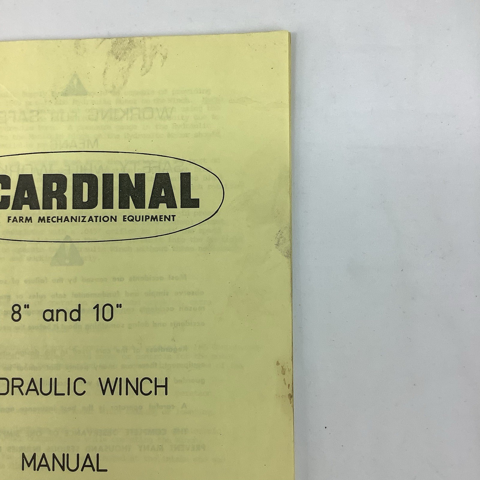 Cardinal Manufacturing Indiana Brochures 1990 Farm Equipment Portable Augers