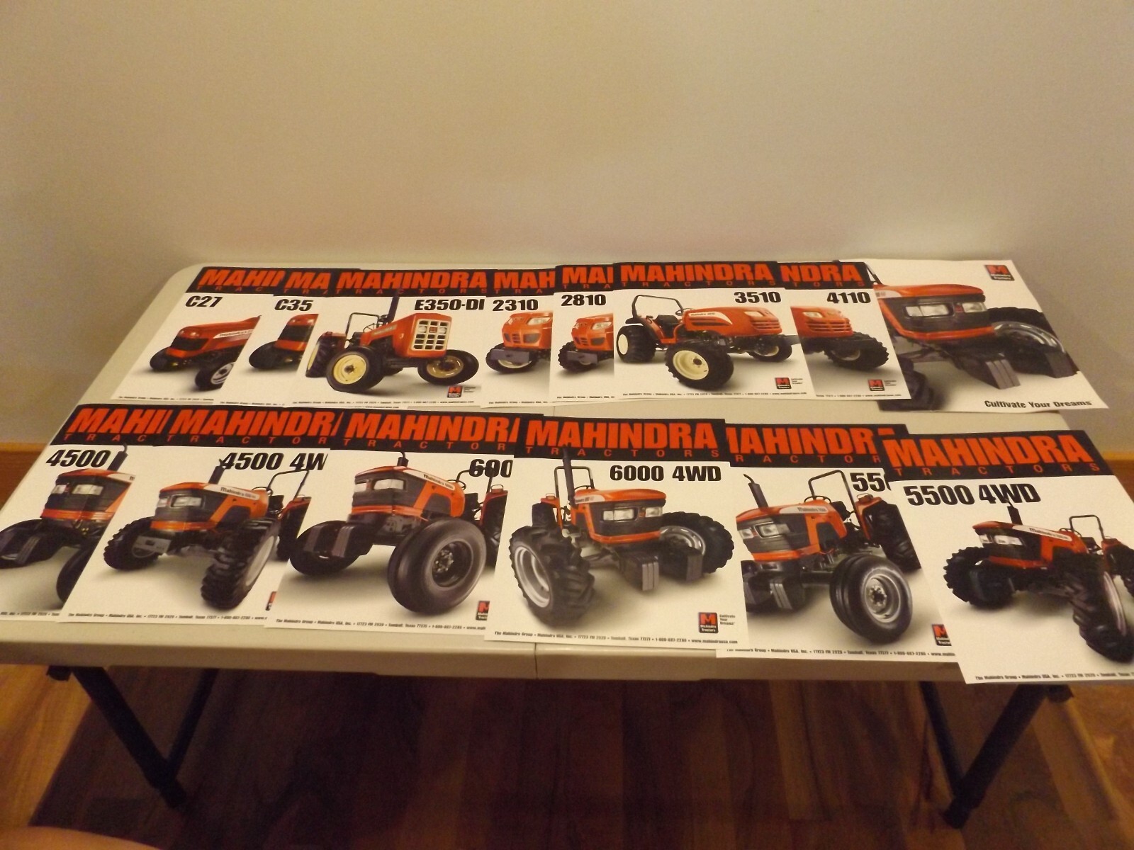 14-pc. MAHINDRA SERIES TRACTORS, 2002