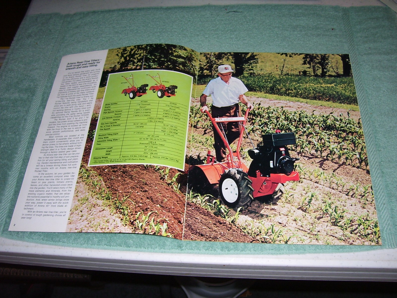 1978 Ariens Garden Tillers Color Sales Brochure, 12 pg. Original
