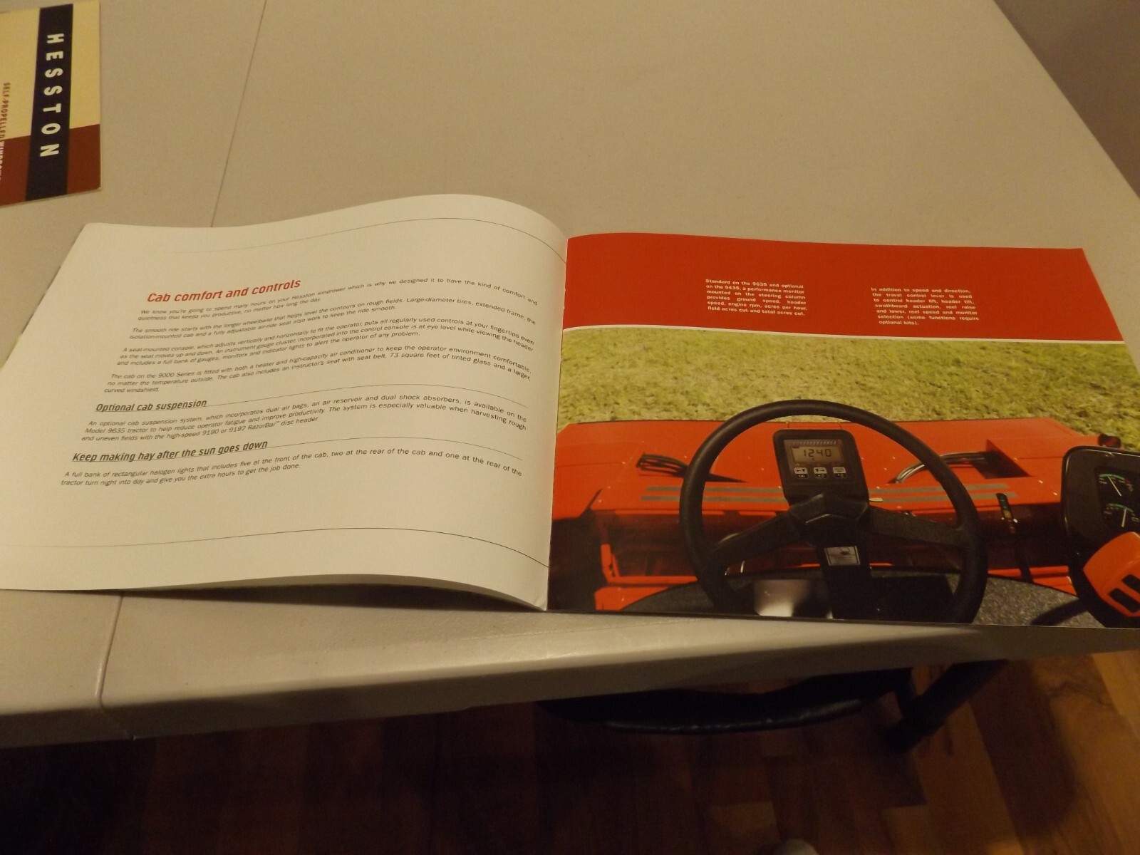AGCO HESSTON SELF-PROPELLED WINDROWERS 9000 SERIES, LIT # HS00951209 (08) 5