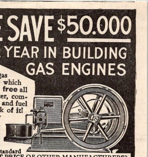 1913 Witte Iron Works Hit Miss Antique Ad Successful Farming Kansas City MO