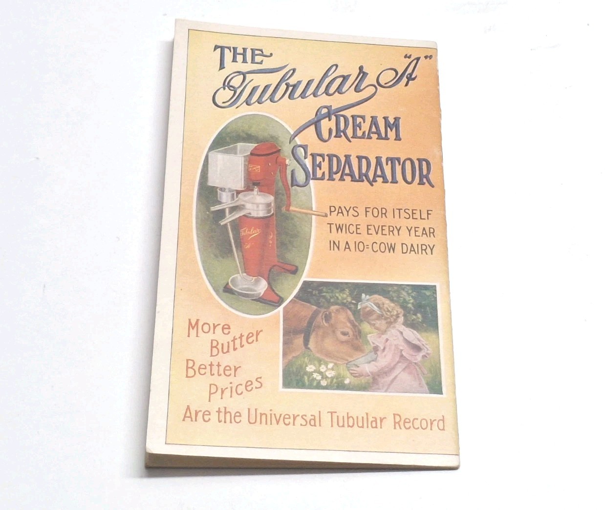 Tubular A Cream Separator The Sharples Co West Chester PA Early Price List Rare