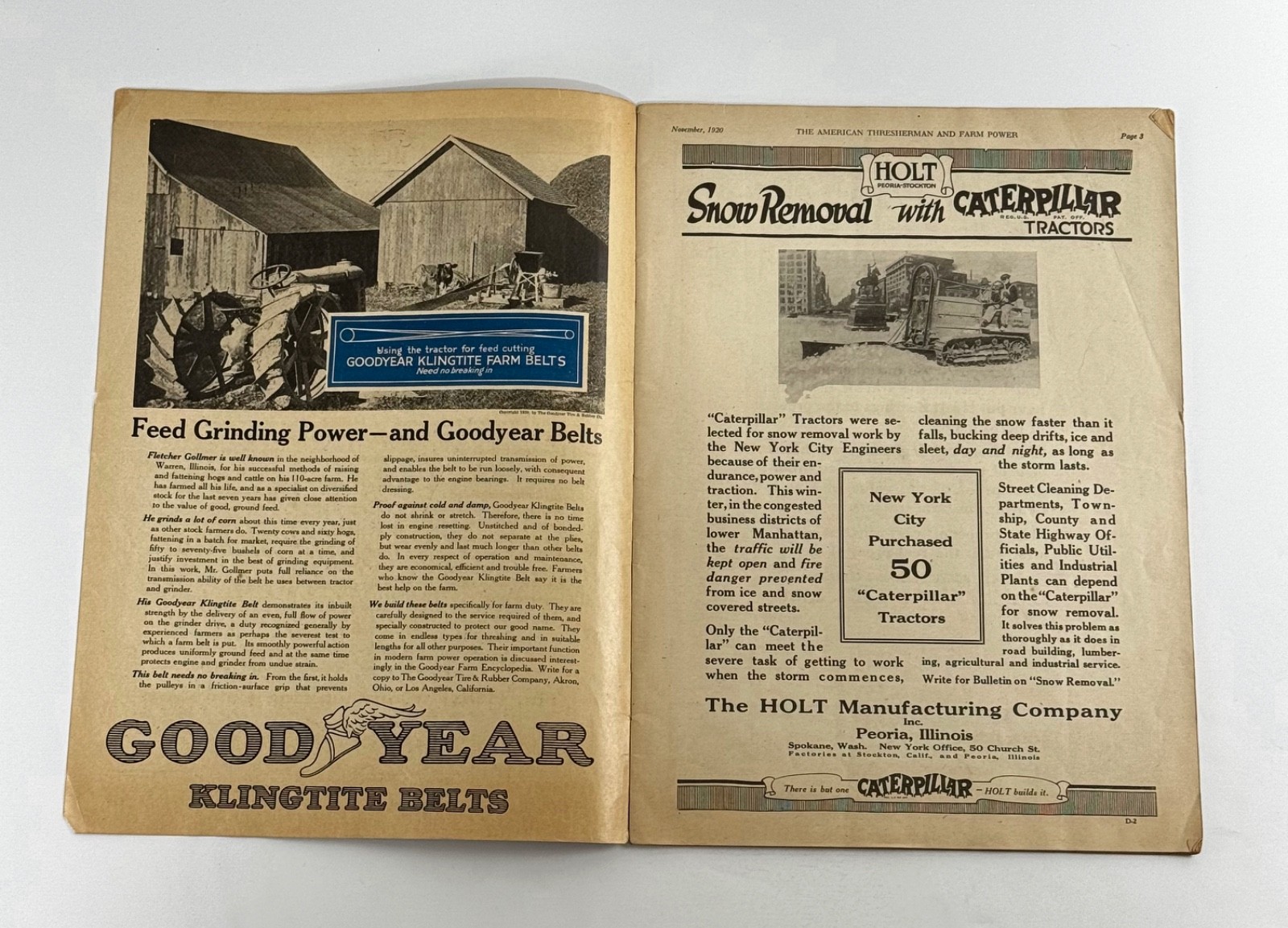 The American Thresherman & Farm Power MAGAZINE November 1920 MADISON, WIS.