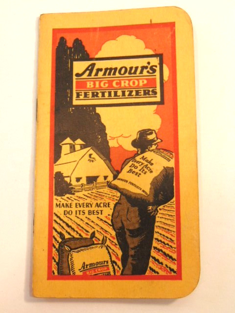 1939-40 Armour&rsquo;s Big Crop Fertilizers advertising notebook