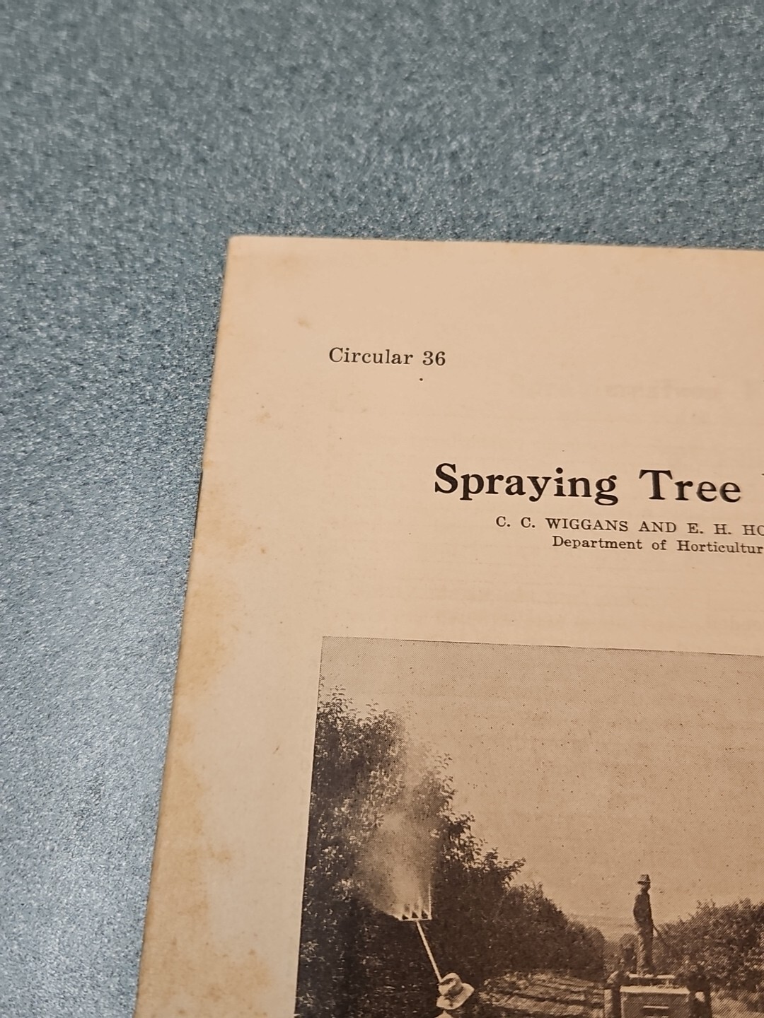 University of Nebraska Booklet Spraying Tree Fruits 1932