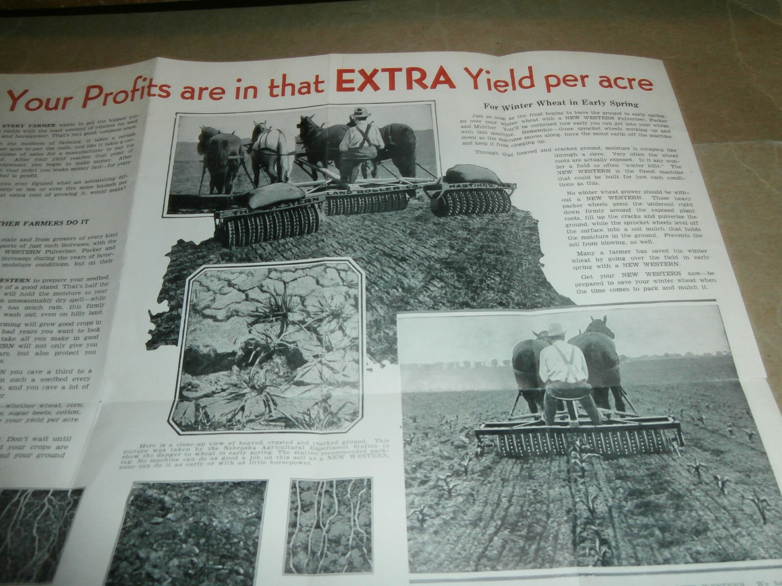 Vintage New Western Sprocket Packer Mulcher Brochure Frick Co Waynesboro PA
