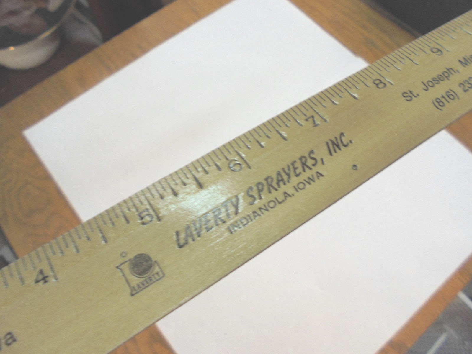 wooden ruler laverty sprayers indianola iowa st joseph missouri farm spraying