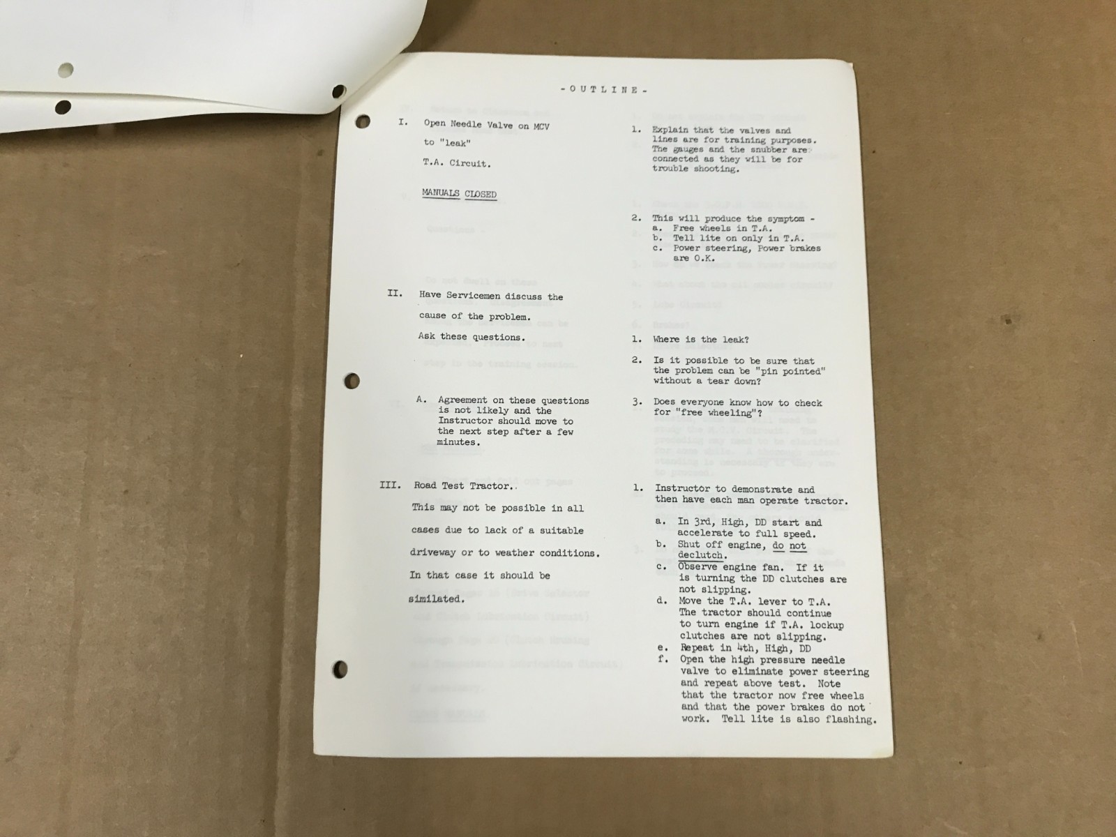 VTG Blue Ribbon Service Training- Basic Hydraulic System 706-806 Series Tractors