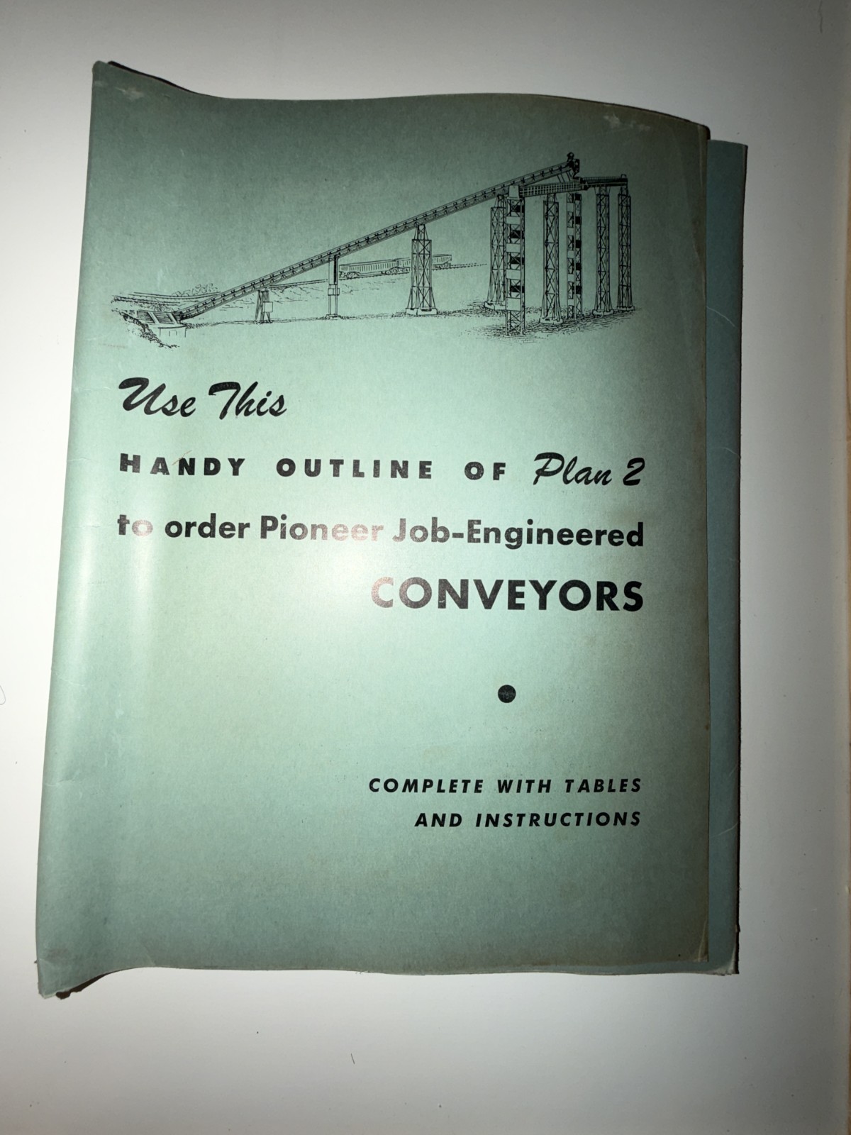 Pioneer Job-Engineered Conveyors Sales Book Handy Outline To Order