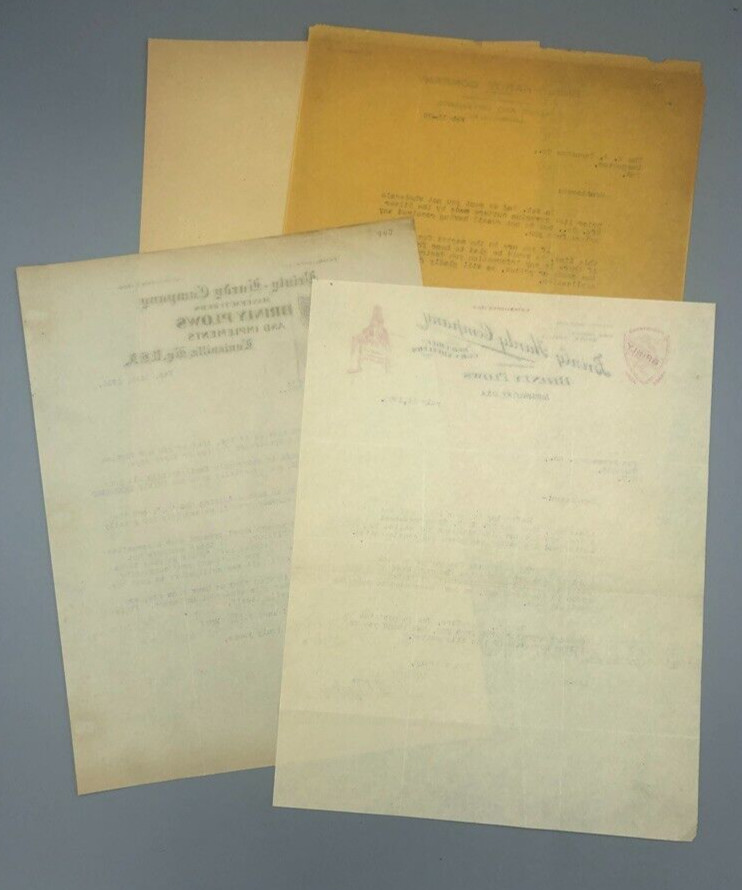1906-1911 BRINLY HARDY PLOWS Letterhead Antique FARM Advertising LOUISVILLE KY