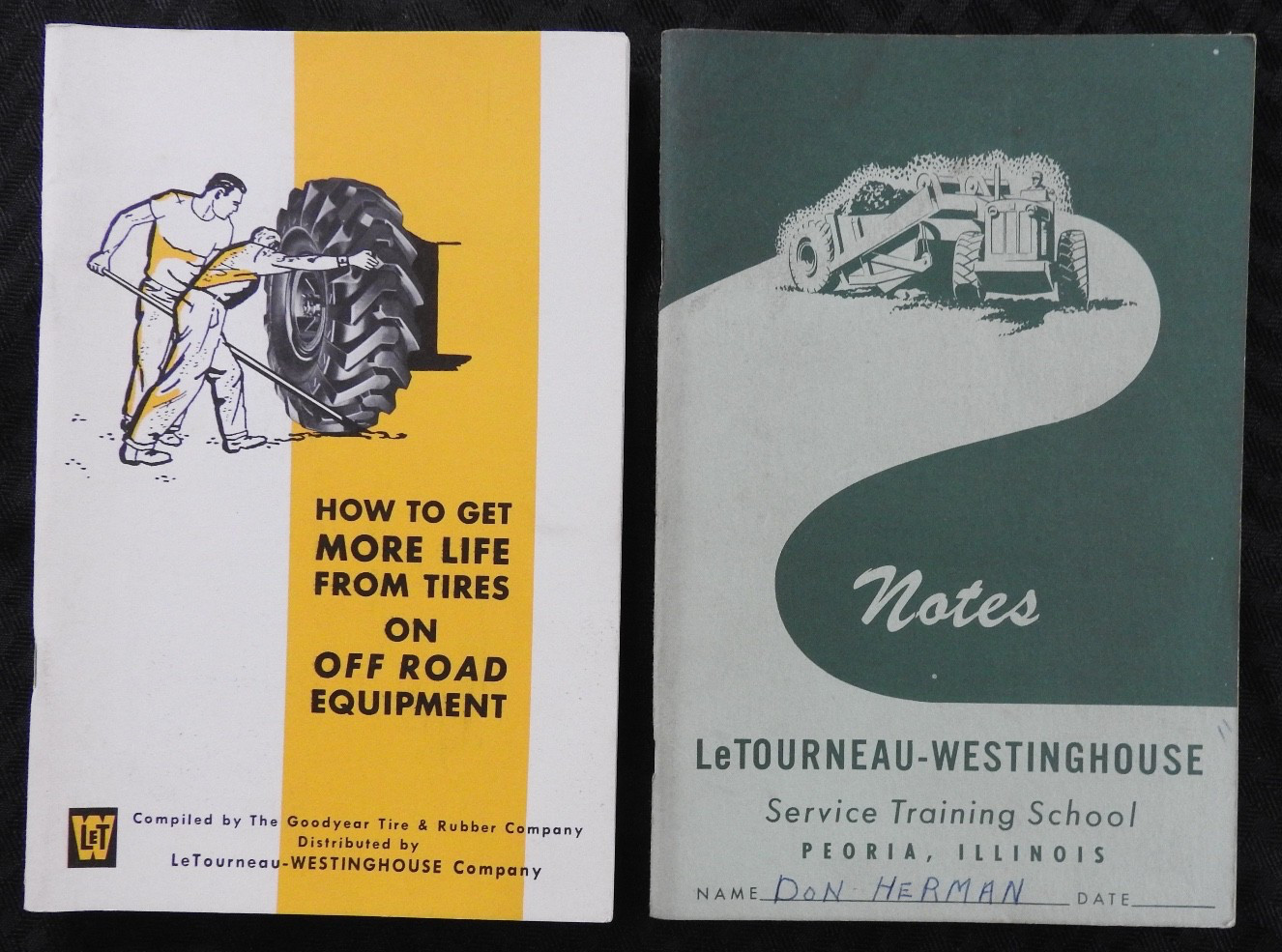 1953 1956 LeTourneau-Westinghouse Tractor Service School Manuals Peoria IL