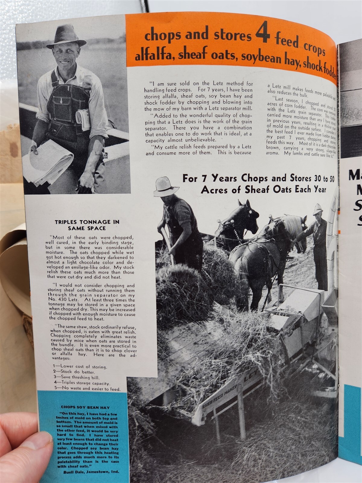 Letz Method to Chop & Store Shock Fodder Corn Live Stock Feed Pamphlet