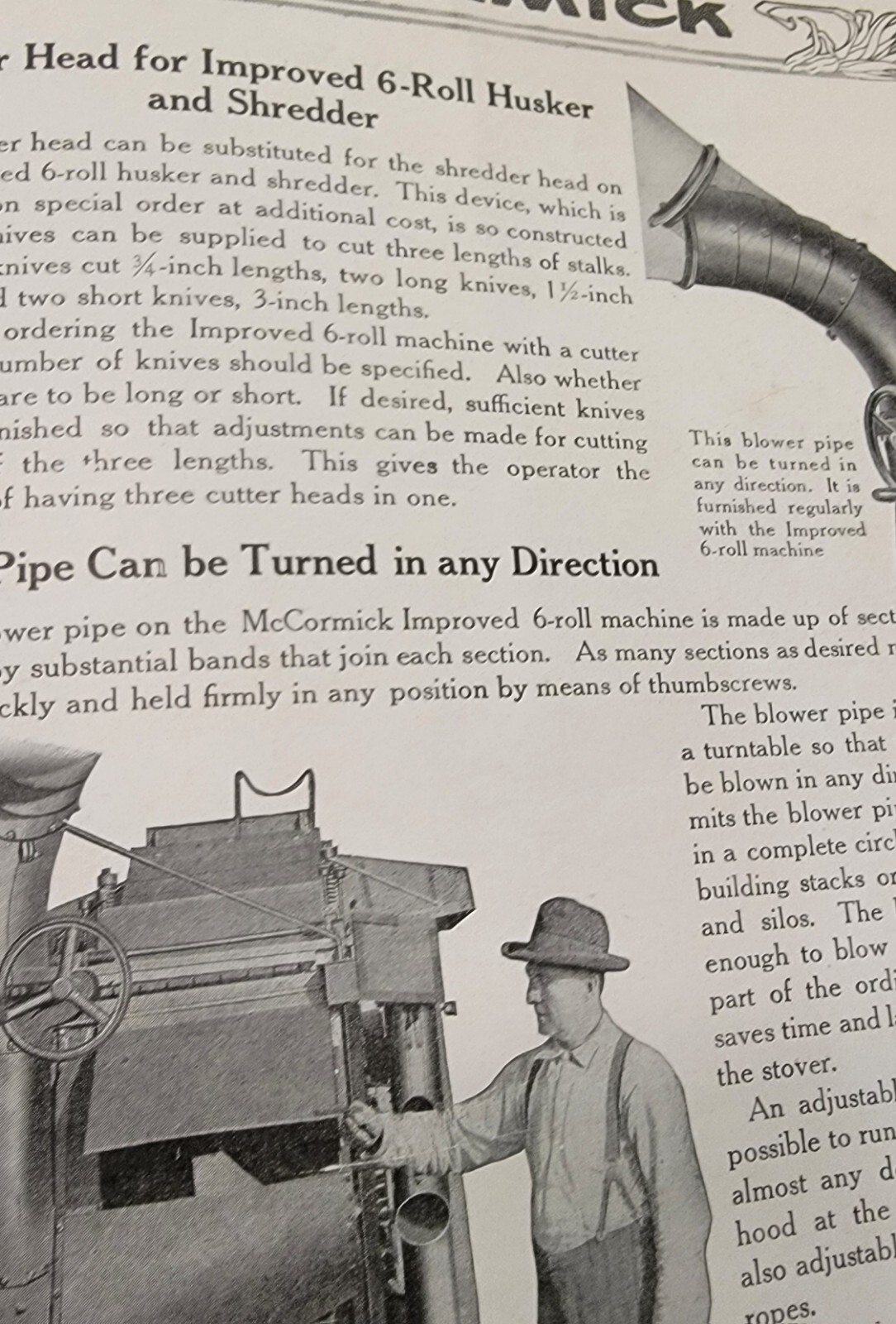 1924 McCormick Corn Machines International Harvester Antique VINTAGE