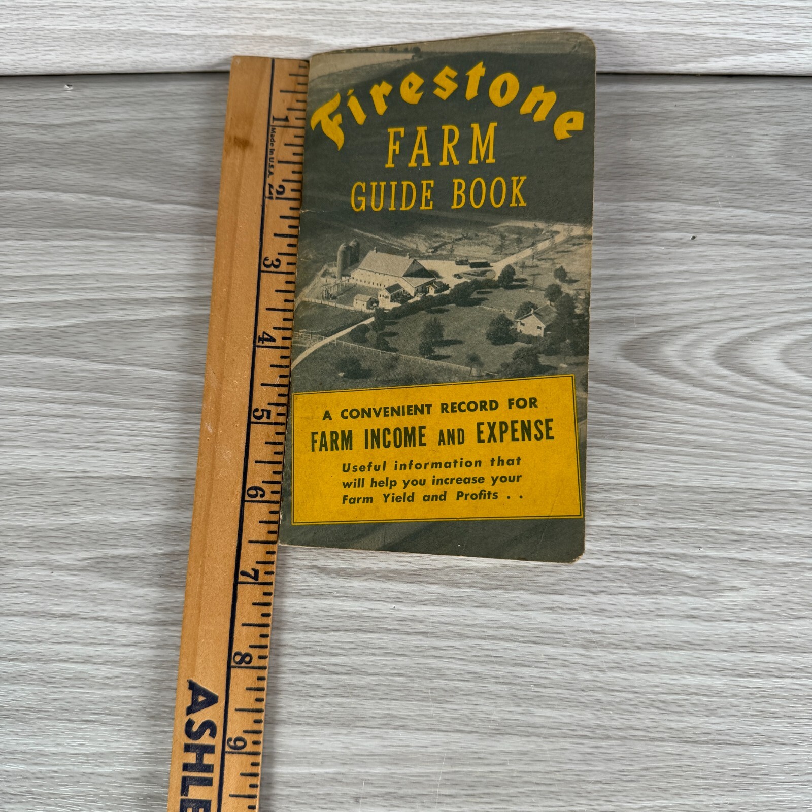 Vtg Notebook 1946 Firestone Farm Guide Book Income Expense Records USED WRITING