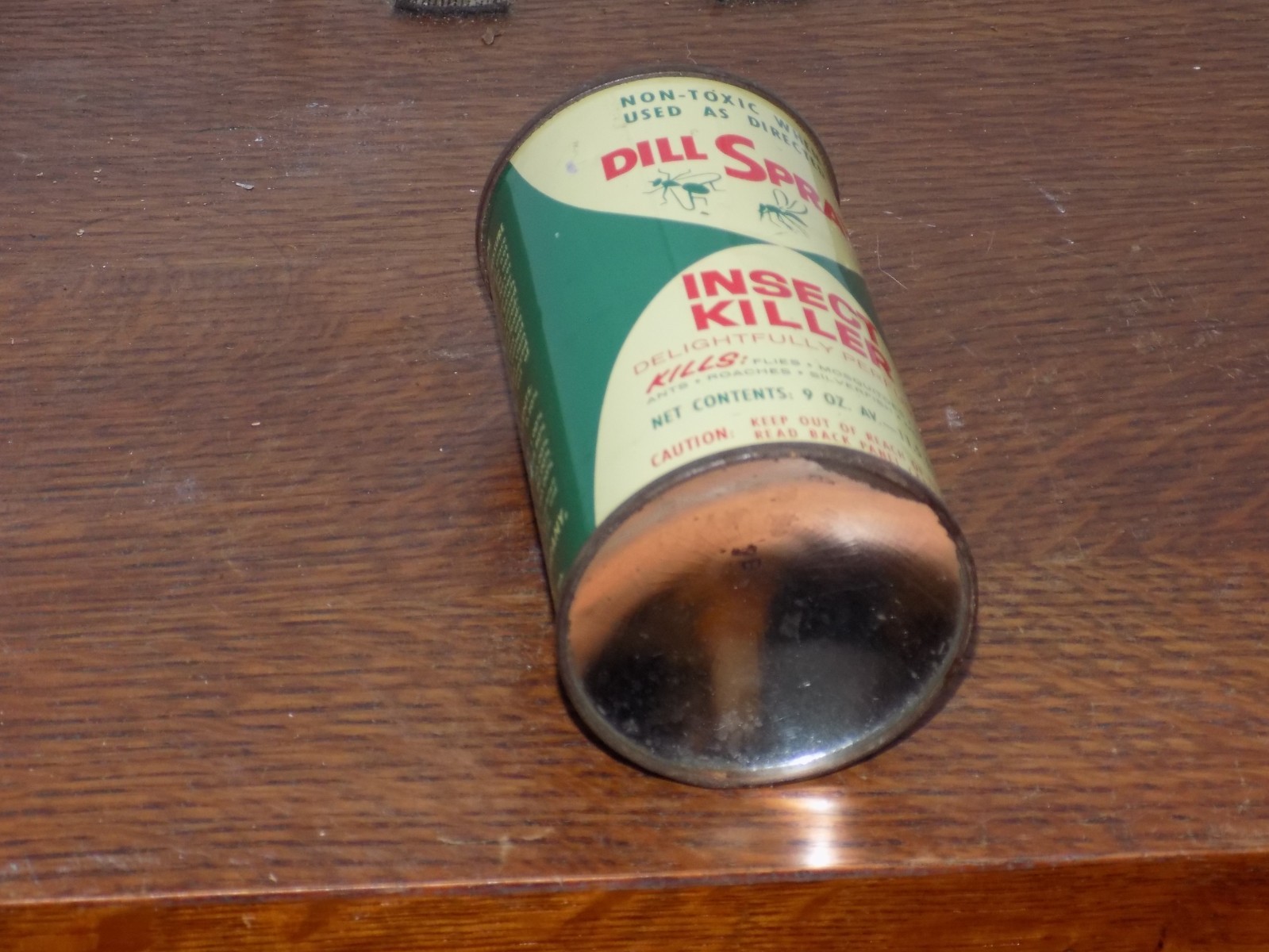 Vintage Dill Spray Insect Killer 9 Ounce EMPTY Spray Can
