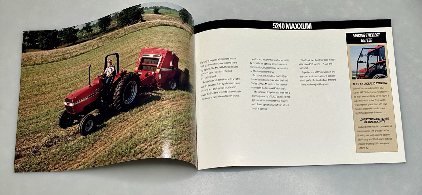 Maxxum Series Tractors Brochure Case IH International Harvester 1992