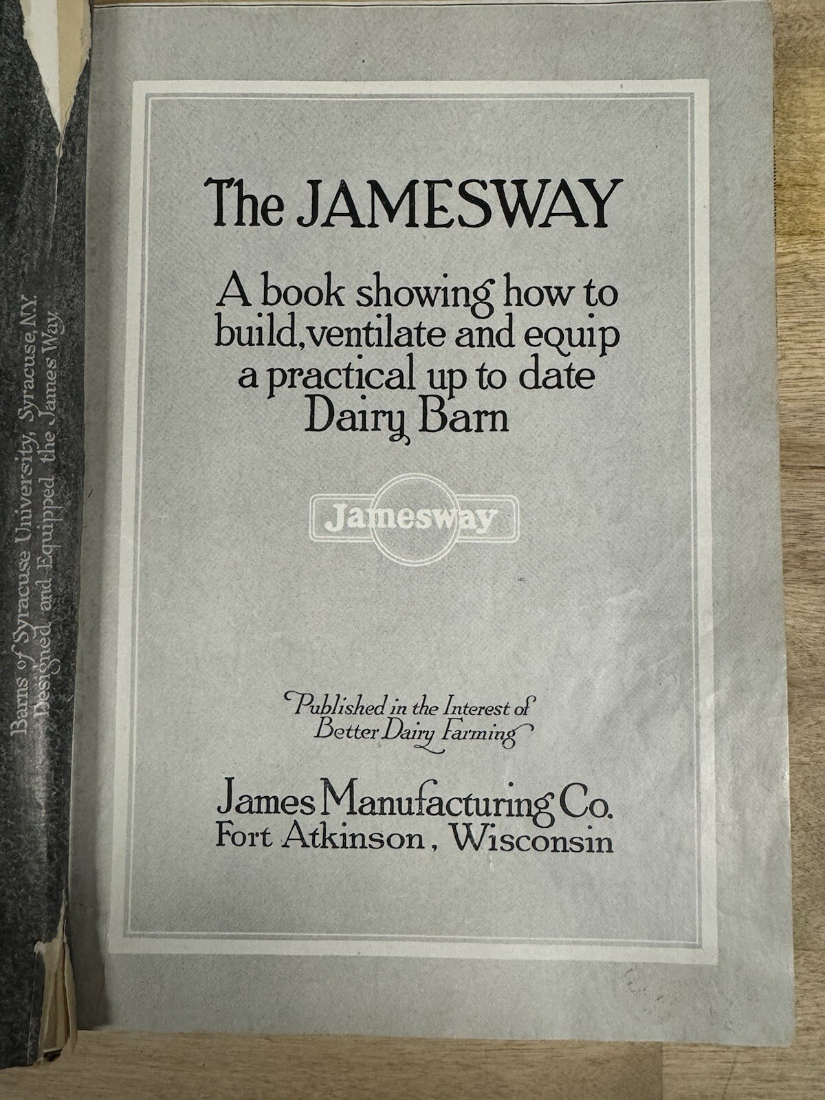 The James Way Catalog No. 31 CW 1921 James Manufacturing Company