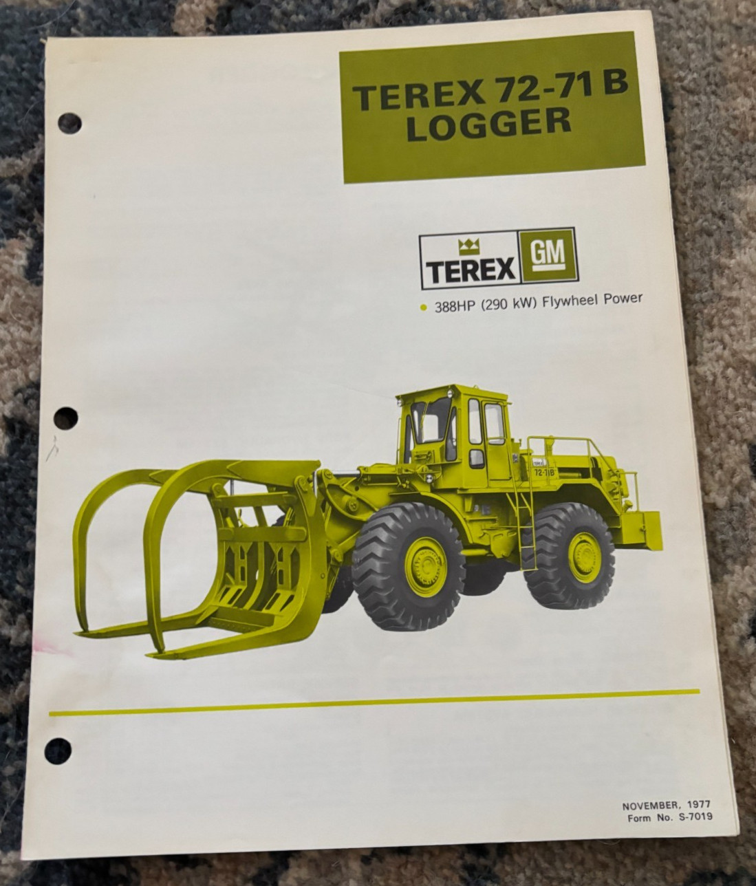 Terex 72-71B Logger Wheel Loader Brochure DCPA25