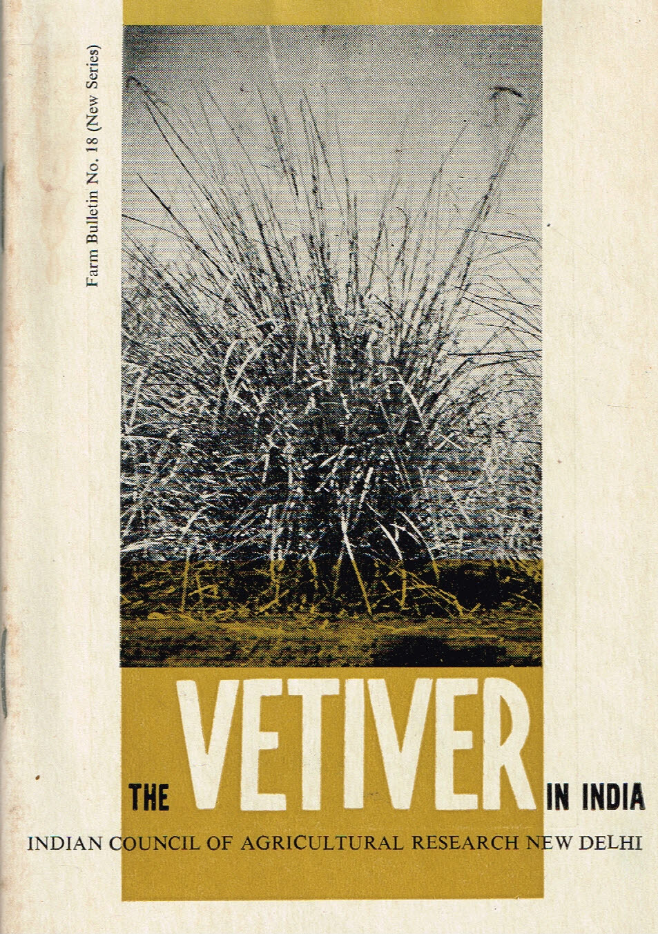 Vintage 1960s Farm Brochure India New Delhi Vetiver in India