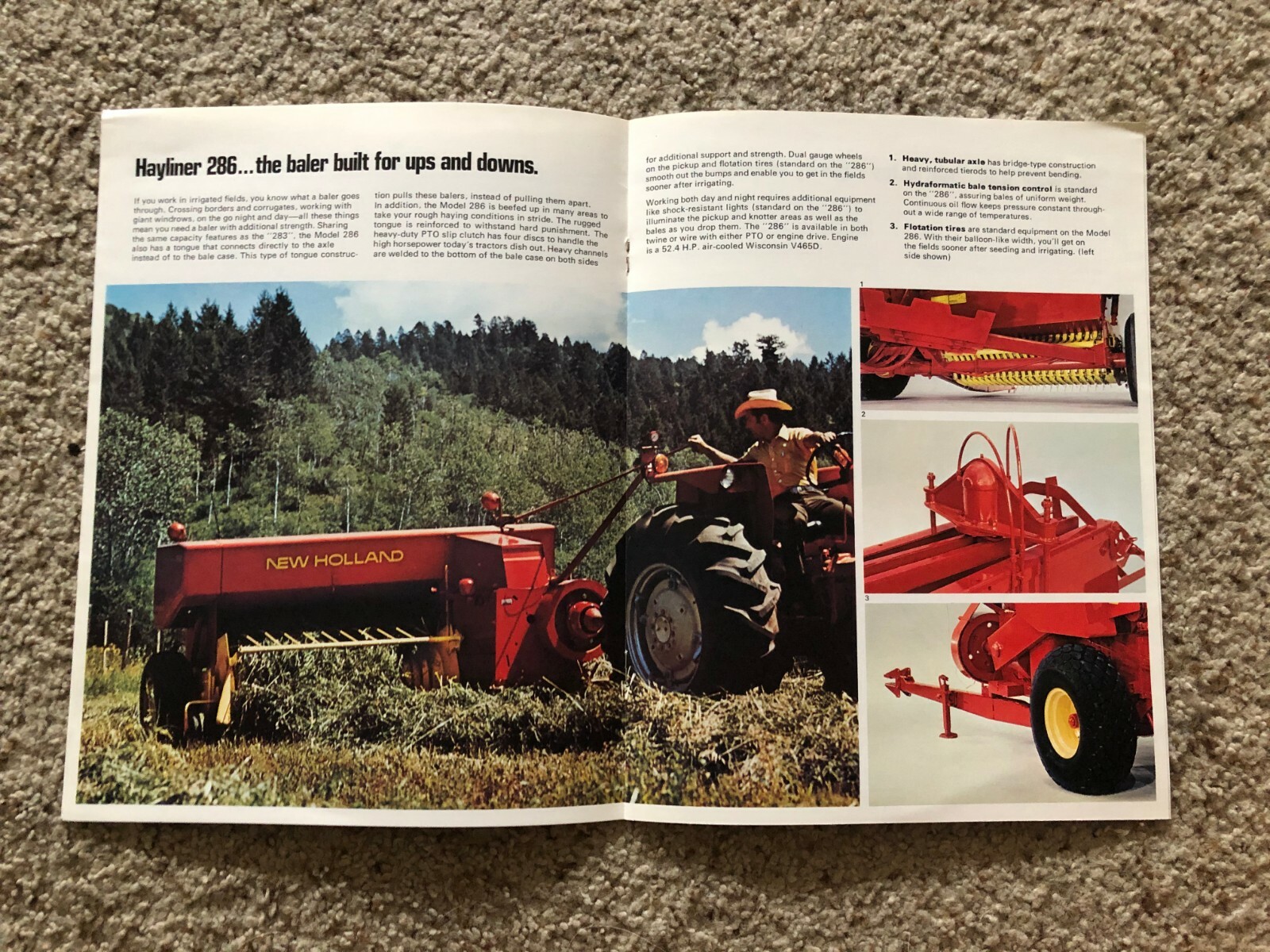 1977 Sperry New Holland 16 X 18 Balers, original sales literature