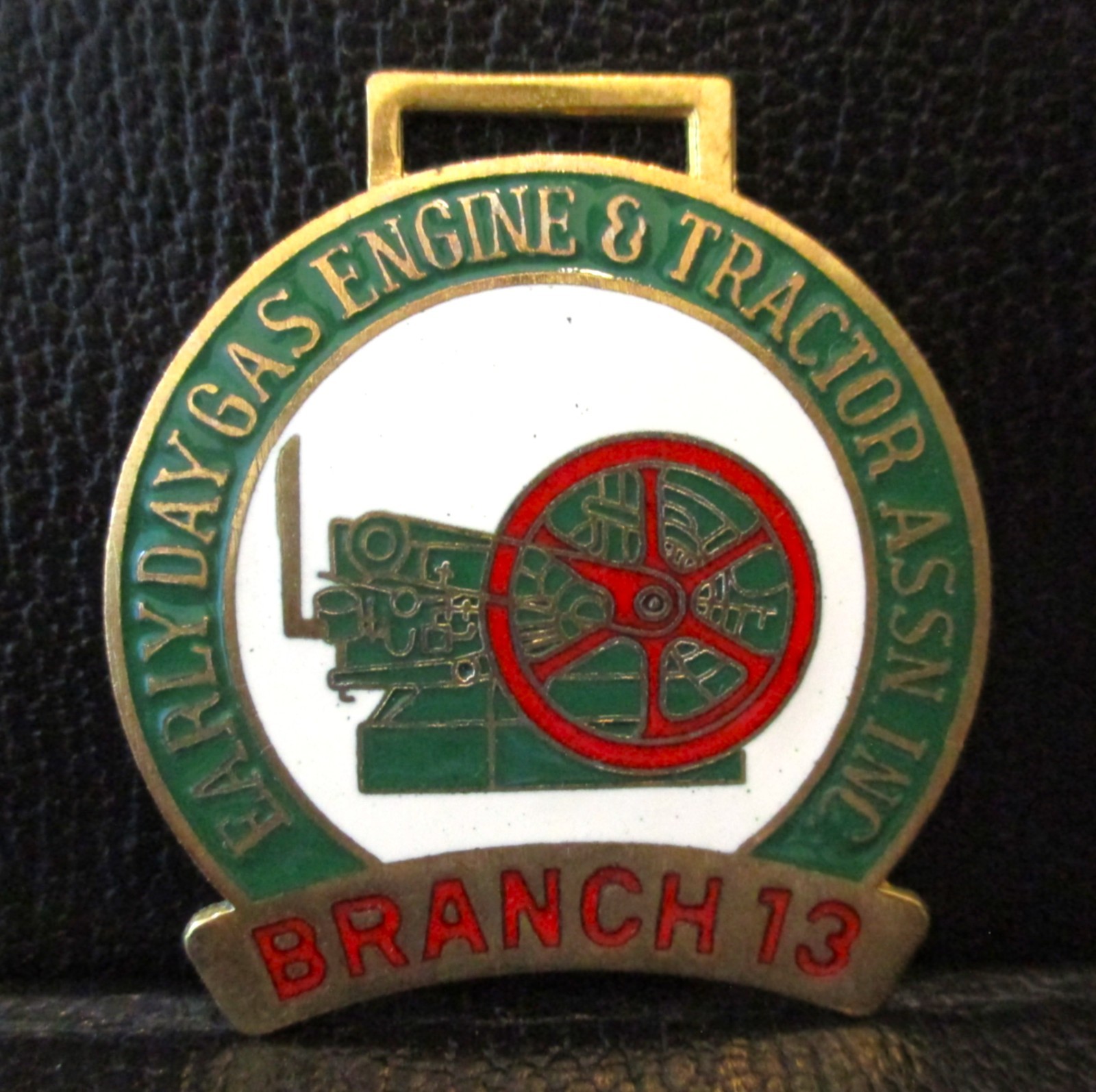 Early Day Gas Engine & Tractor Association Branch 13 Hit & Miss Engine Watch Fob