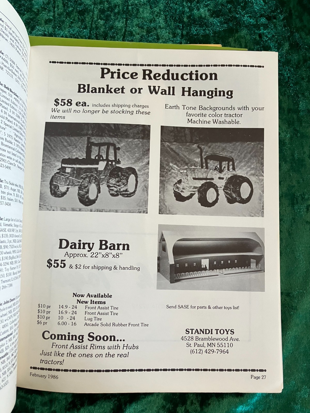 Vintage The Toy Farmer Magazine Lot of 6: Sept 1985 + January-May 1986