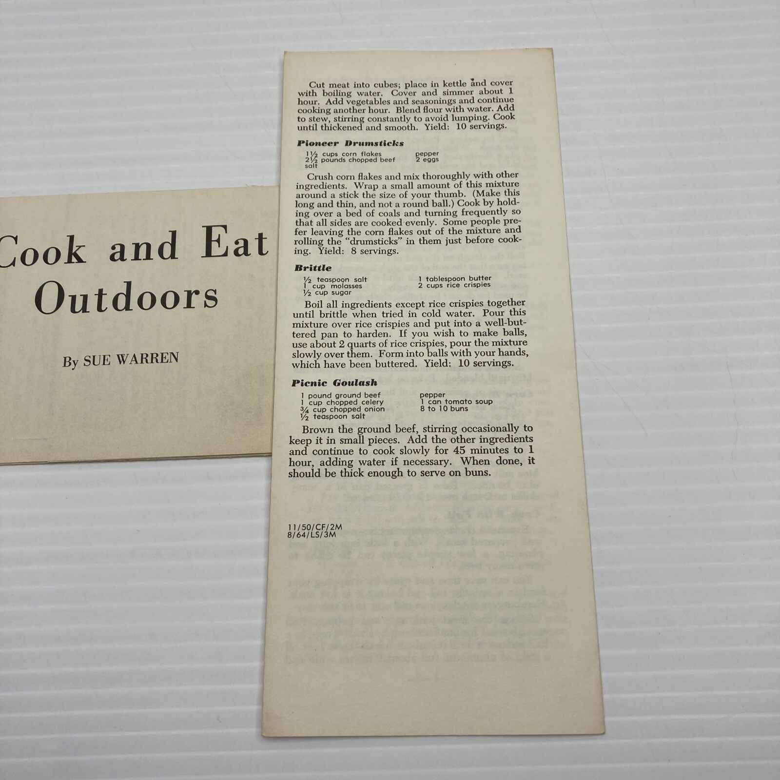 The Progressive Farmer Pamphlets Camp Cooking is Easy Cook and Eat Outdoors