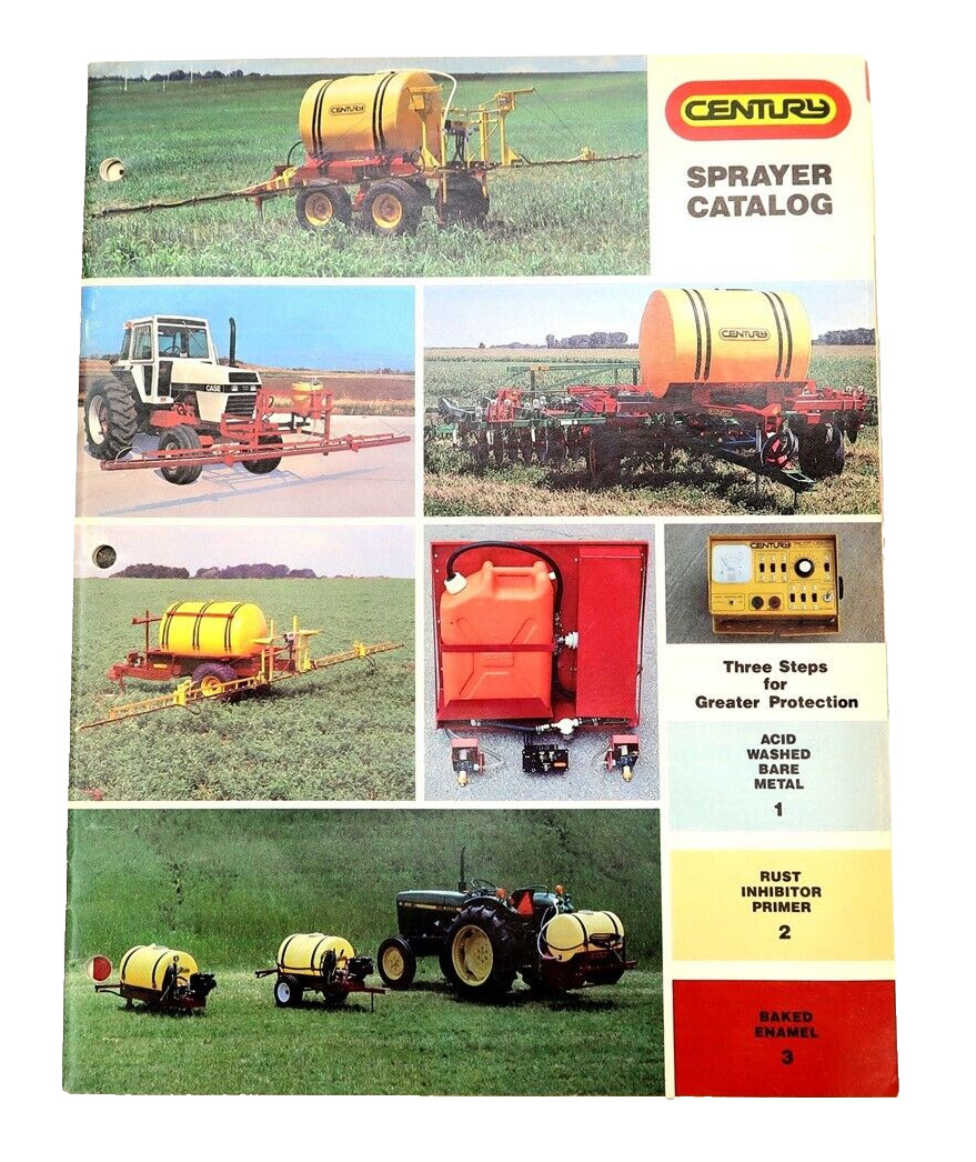 Vintage 1983 Century Sprayer Catalog Dealer Brochure 40 Pages in Color