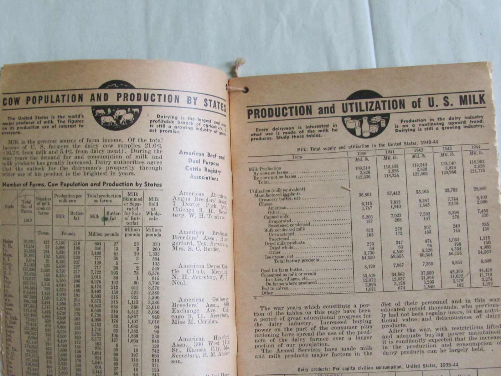 1946 DE LAVAL DAIRY FARM YEARBOOK THEDE IMPLEMENT JOHN DEERE DEALER ALEDO IL