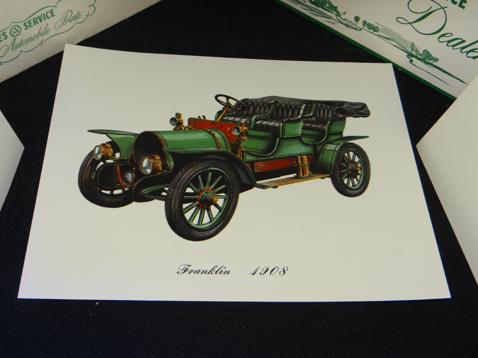 1950&rsquo;s Cities Service Gasoline Early Automobile Prints Complimentary Gift w/Env.
