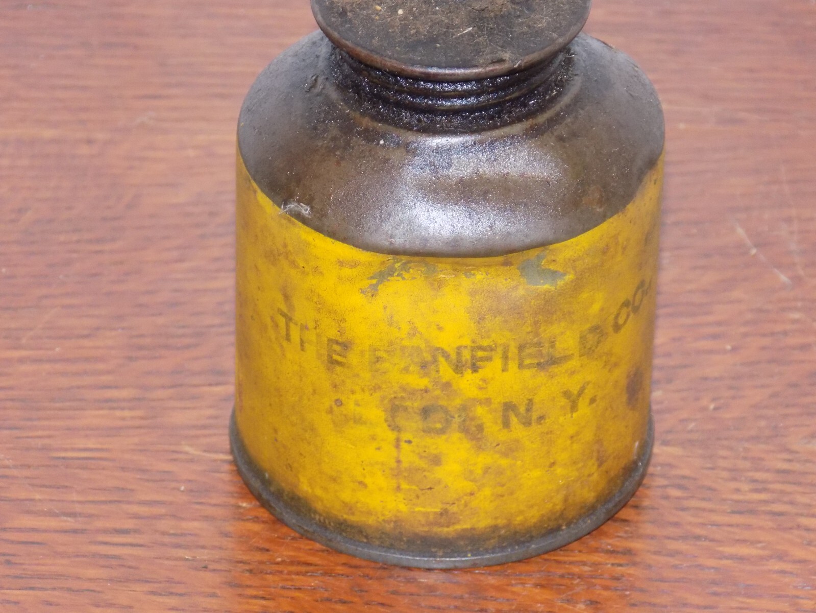 Vintage McCormick Deering Farm Machnes and Implements Dented Oiler