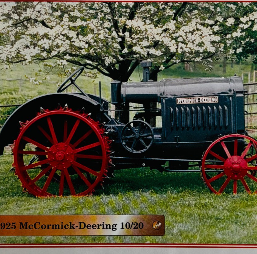 1925 McCormick Deering 10/20 Antique Tractor 1970-80 Book Print Agriculture C80A