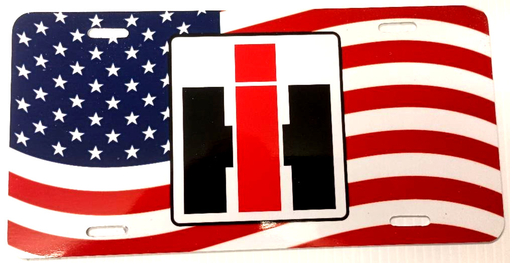 INTERNATIONAL-HARVESTER – AMERICAN FLAG LICENSE PLATE