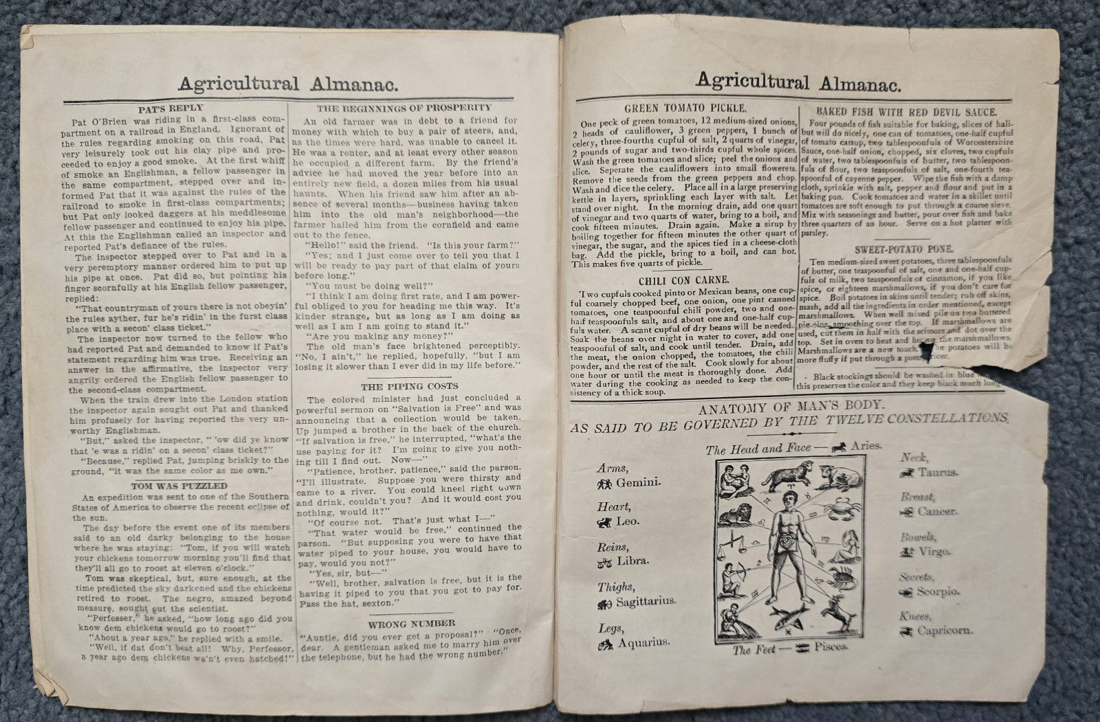 1923 John Baer&rsquo;s Sons Agricultural Almanac Lancaster, PA Volume 198th Magazine