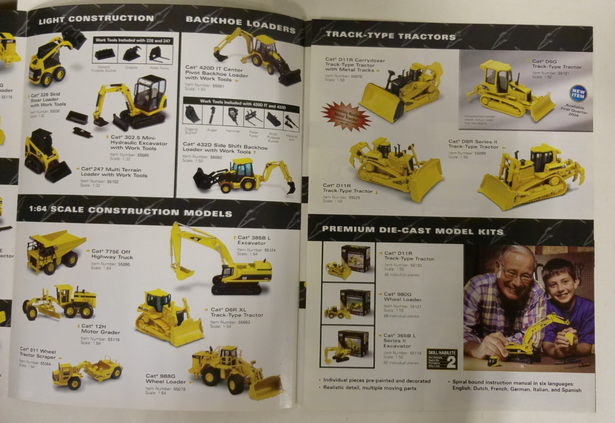 Lot of 4 CAT Norscot Scale Model Replicas Catalogs 2002-2005