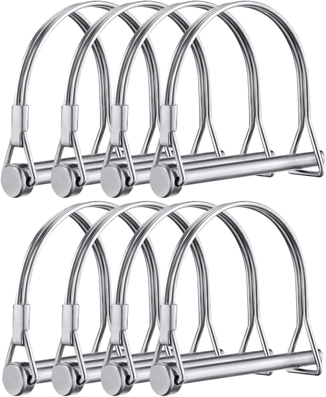 8 Pack Trailer Hitch Pin 1/4 x 4inch Wire Lock Pin Hitch Pin Clip Safety Pin …