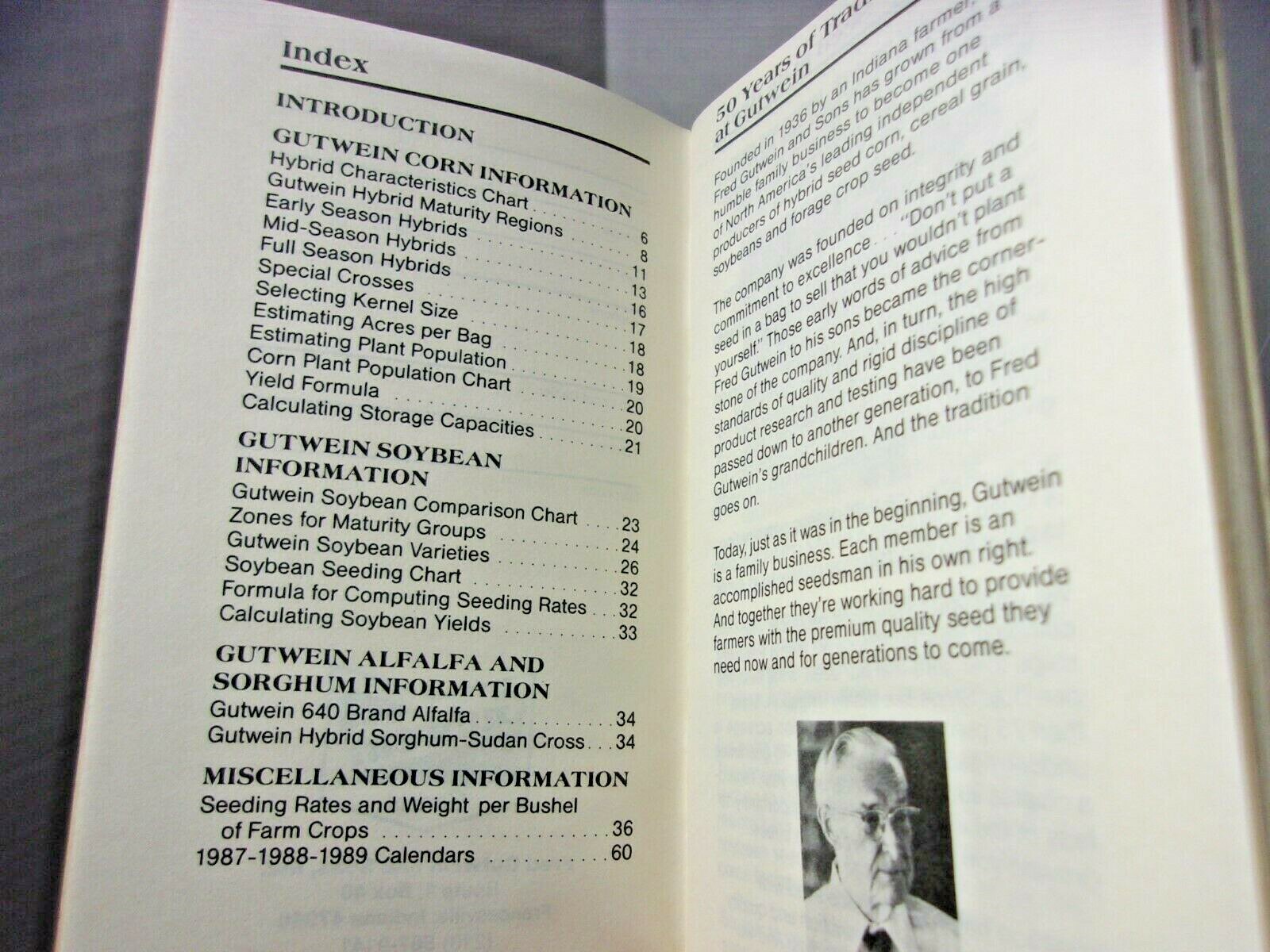 Farmers Pocket Memo Advertising Gutwein Seed Agriculture Vintage Book Farm