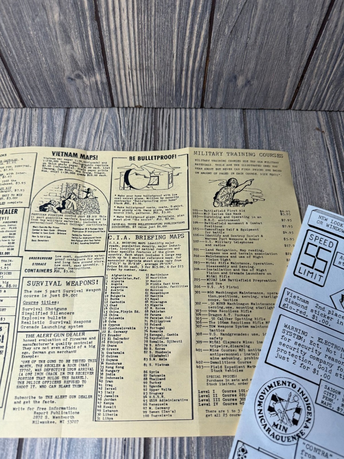 Vintage Allied Survival Sales Catalog & Stickers