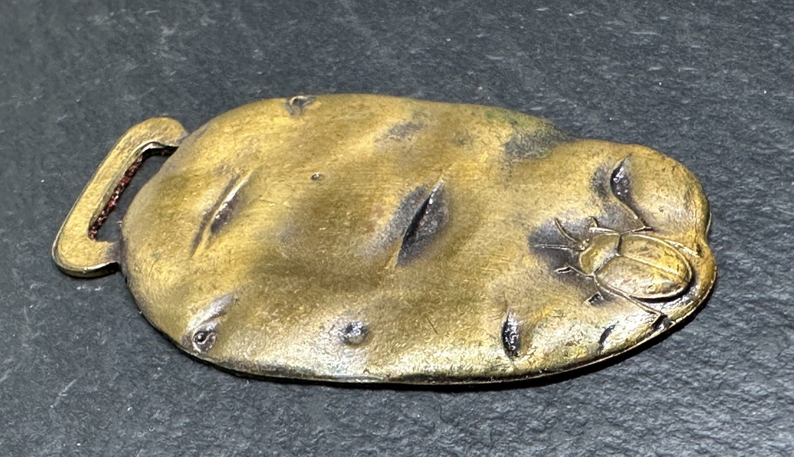 VINTAGE IRON AGE POTATO MACHINERY « THE POTATO » WATCH FOB WITHOUT ADVERT N809