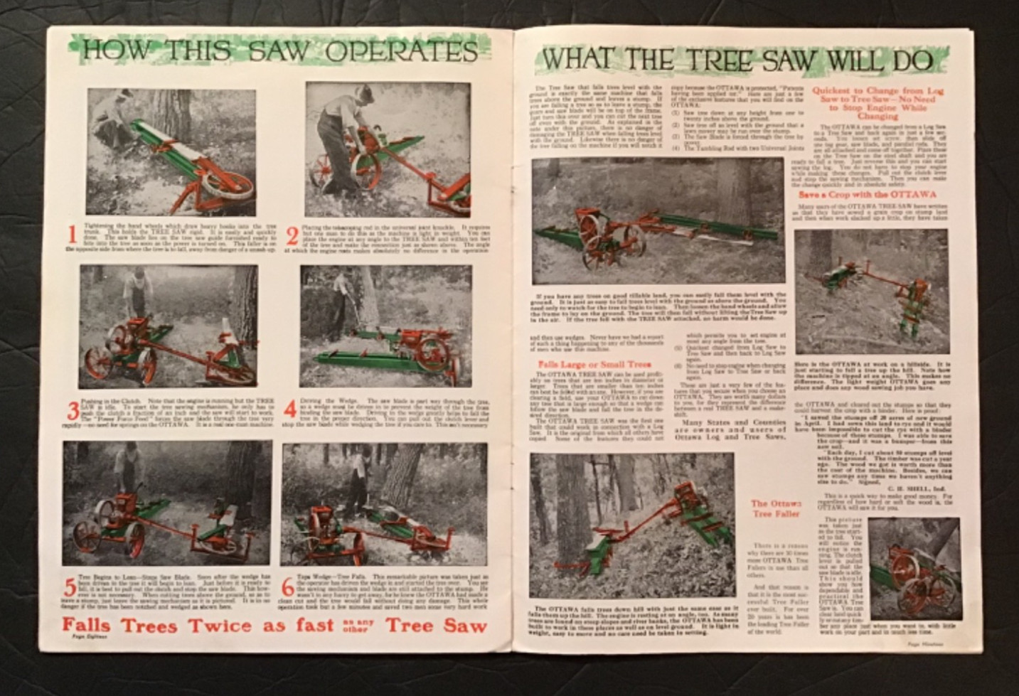 CIRCA 1920S OTTAWA SAW SALES CATALOG, OTTAWA, KANSAS