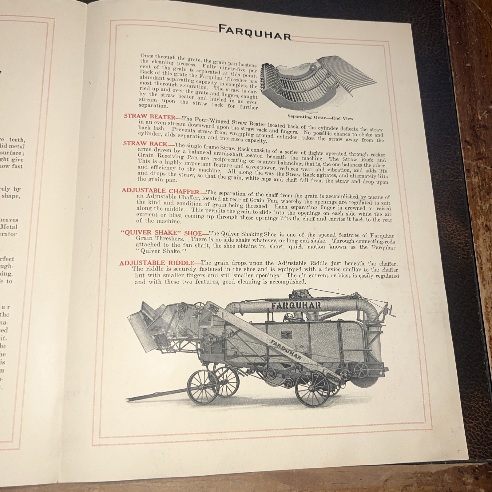 Rare Farquhar Machinery Brochure York, PA Threshers Farm Equipment