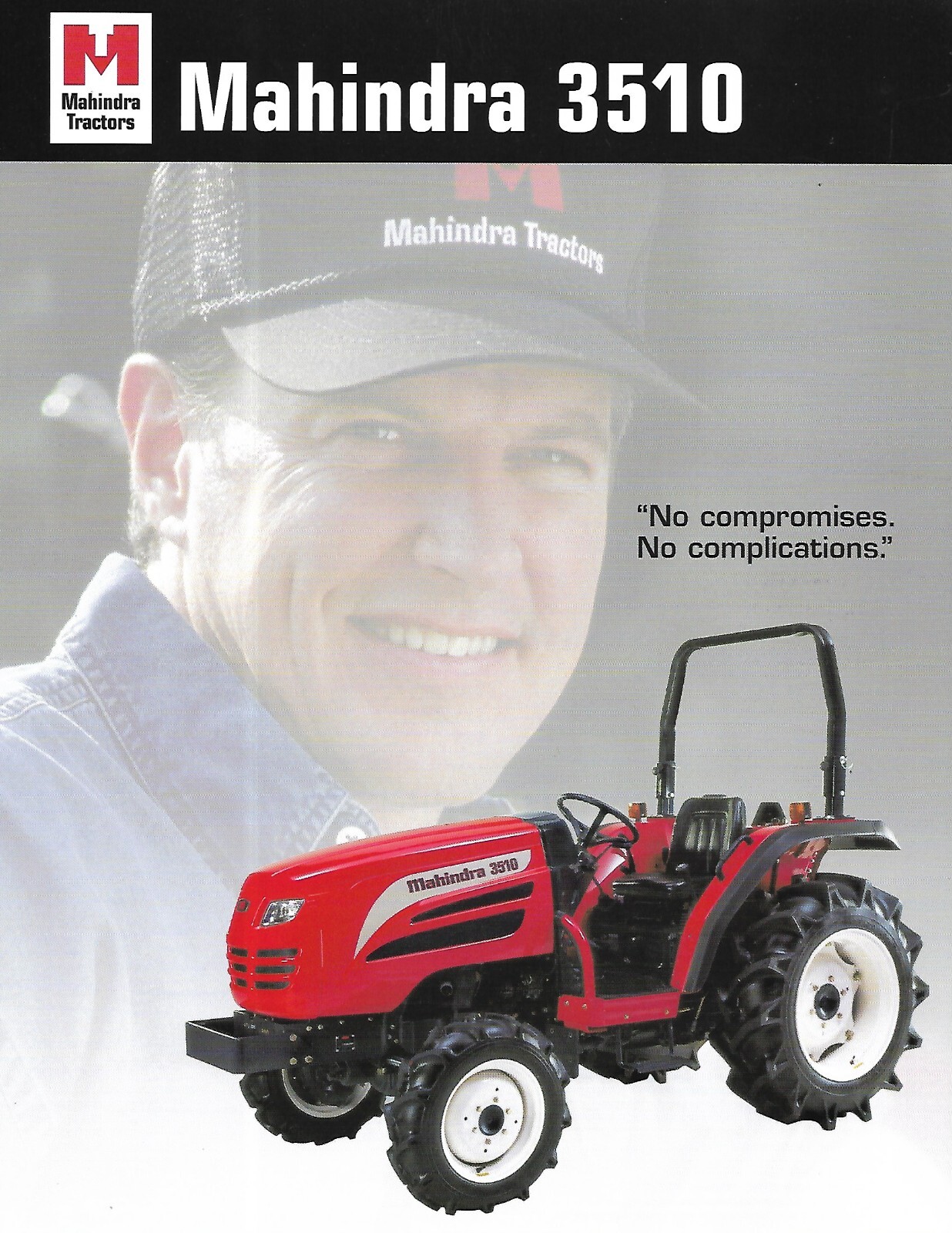 Farm Tractor Data Sheet – Mahindra – 3510 – c2001 – Brochure (F8620)