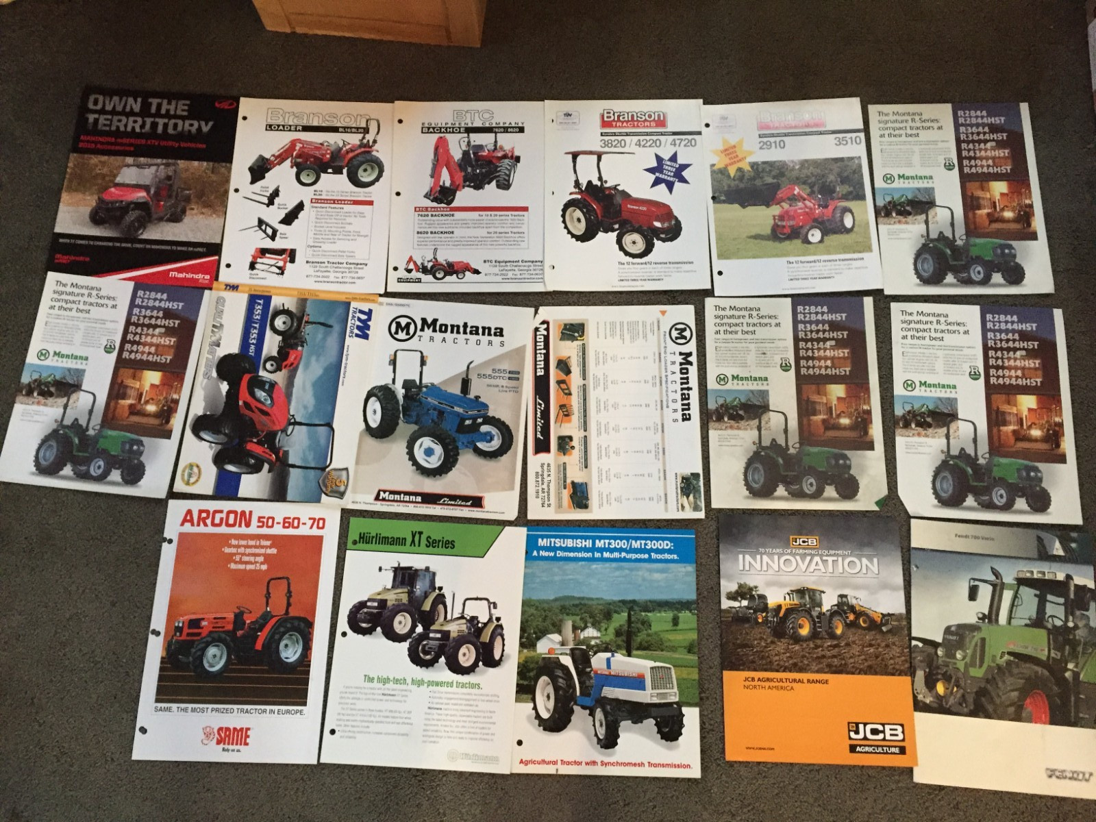 MASSIVE Lot of 113 Mixed &Rare tractor & equipment brochures Literature