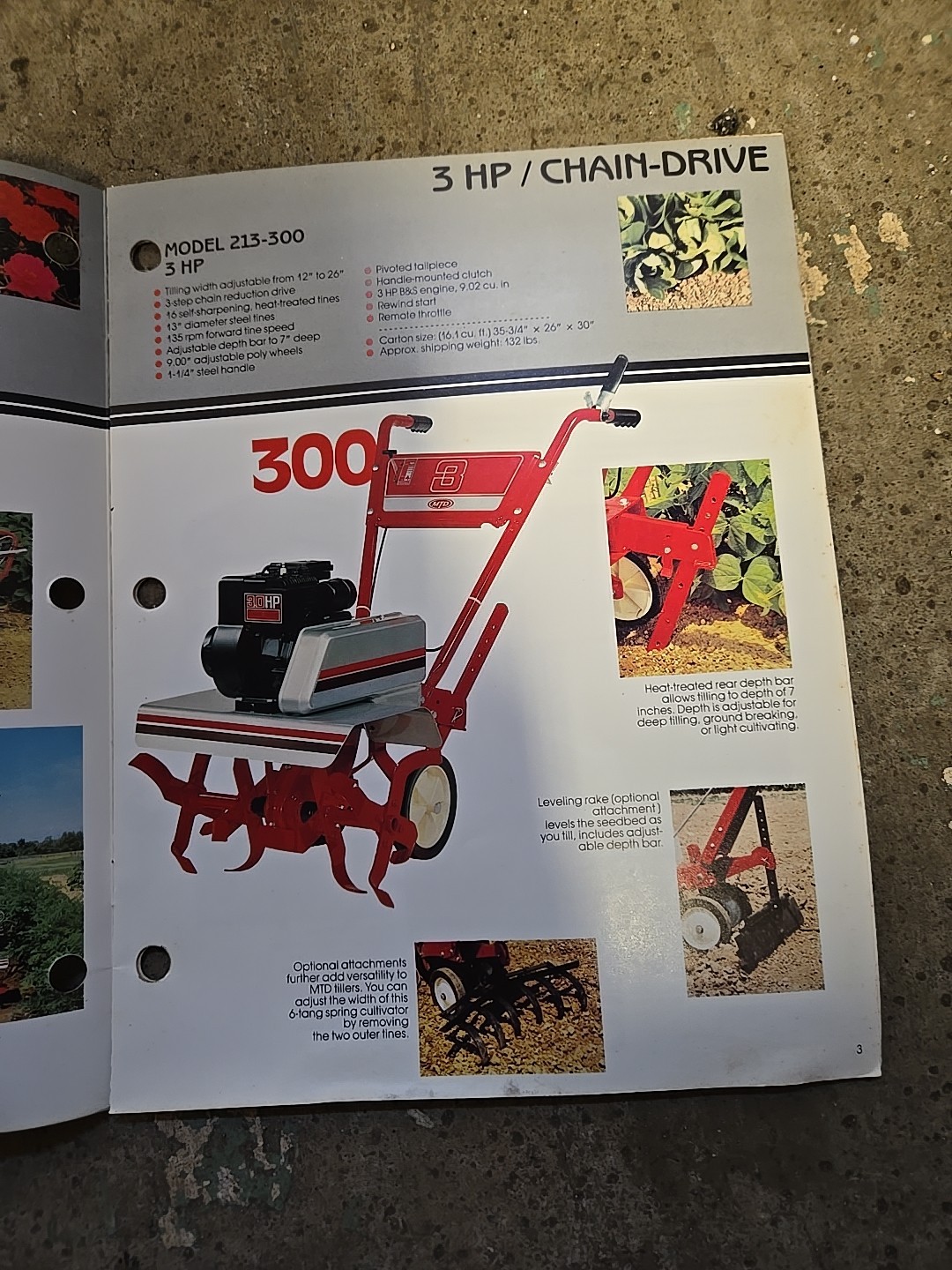 1983 MTD Rotary Tillers Brochure Catalog Point Of Sale