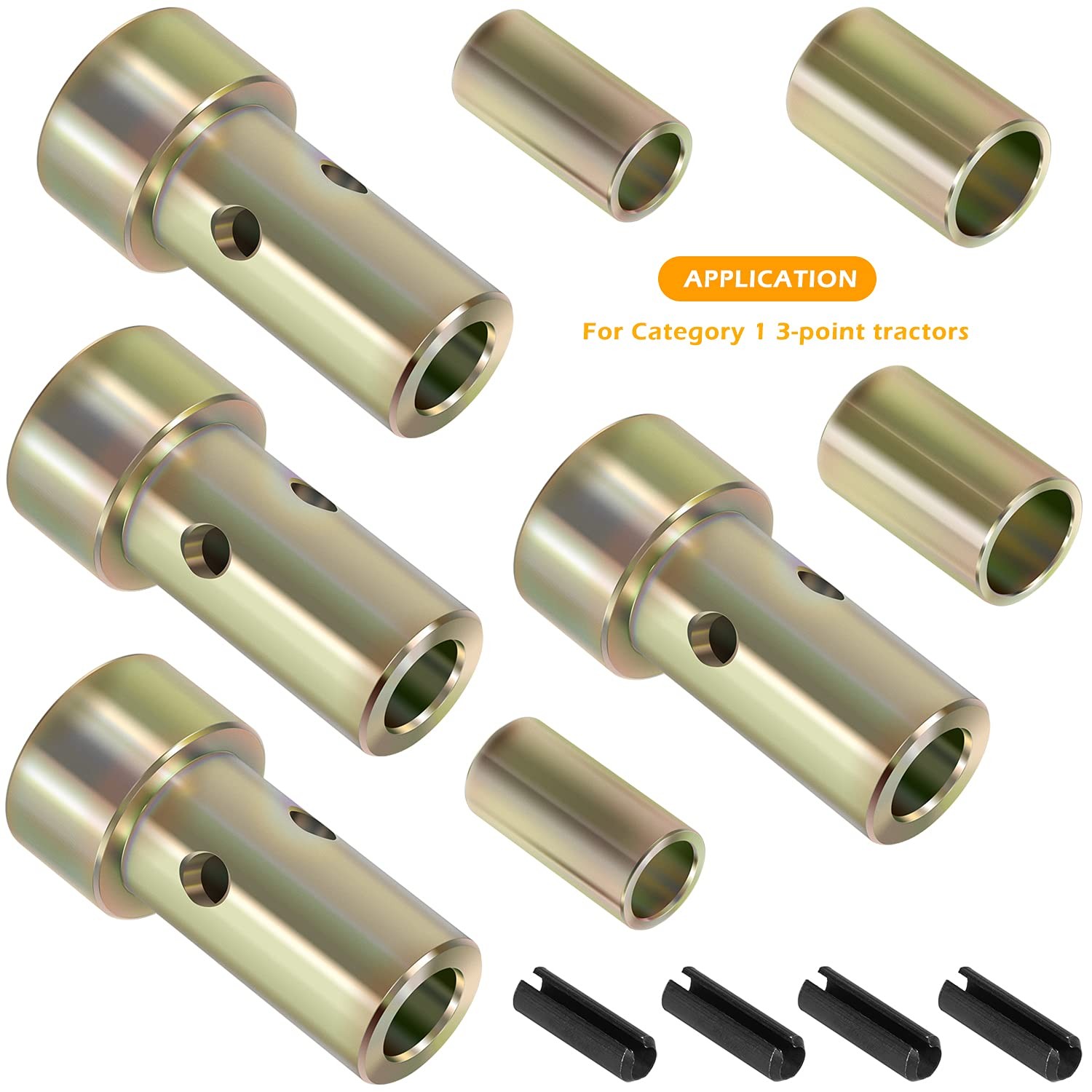 Quick Hitch Adapter Bushing Kits Heavy Duty Steel Category One Tool Tuff Bushing