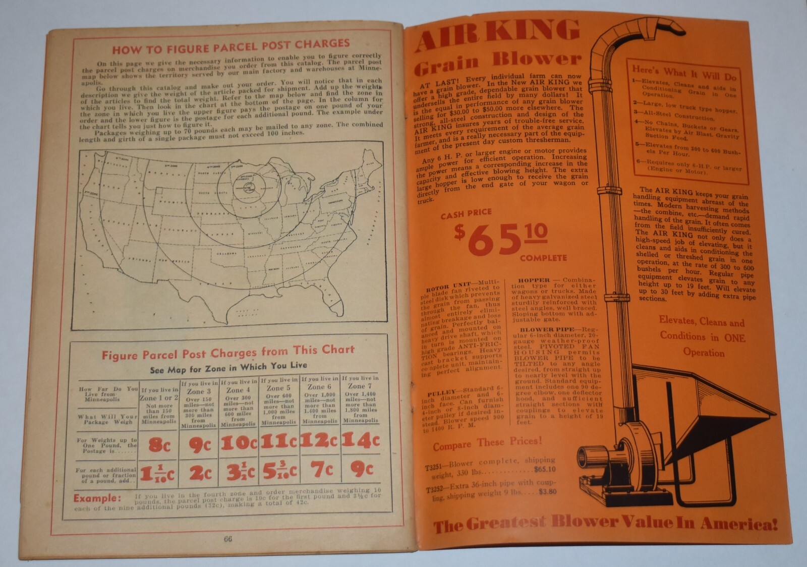 Vintage 1938 HOWELL & CO Minneapolis MN Farm Thresher Threshing Machine Catalog